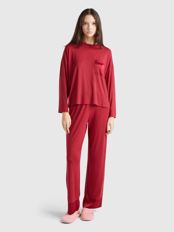 Pantalón de Modal y seda Mujer