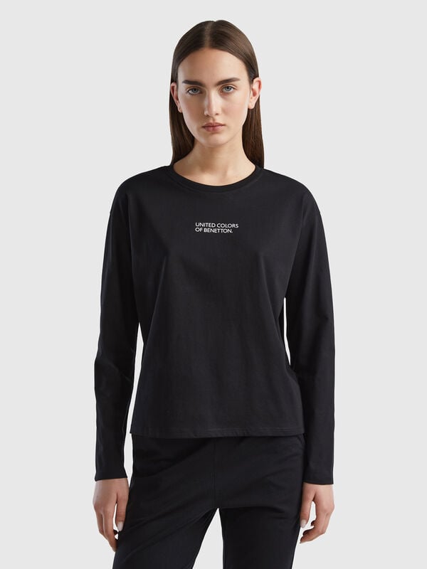 Camiseta con estampado de logotipo Mujer
