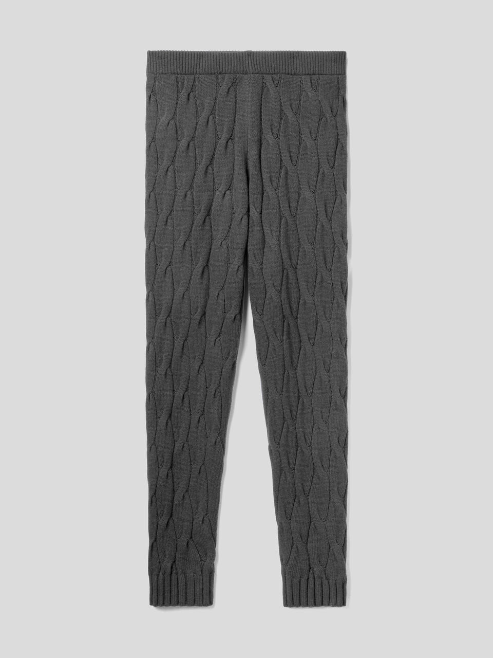 Pantalones de punto de ochos Mujer, Gris