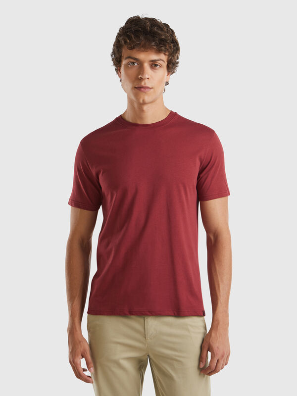 Camiseta burdeos Hombre