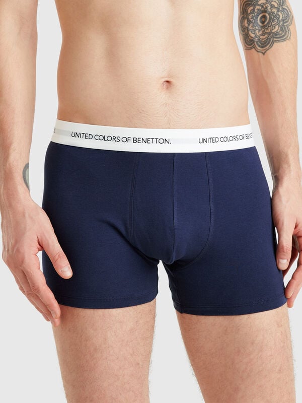 Bóxer de algodón elástico Hombre