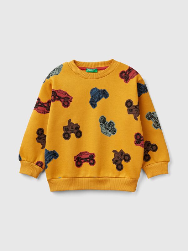 Sudadera con estampado de tractores Niño