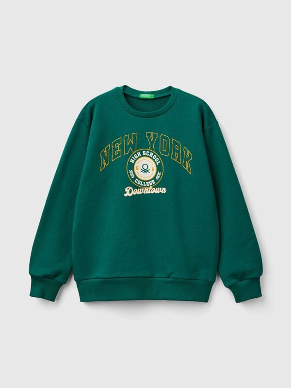 Sudadera de cuello redondo con estampado Niño