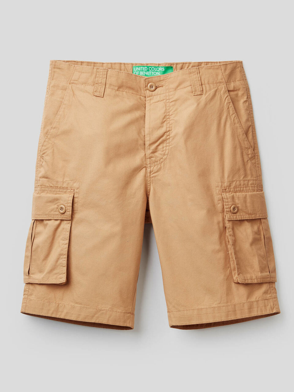 Bermudas cargo de 100% algodón image number 1