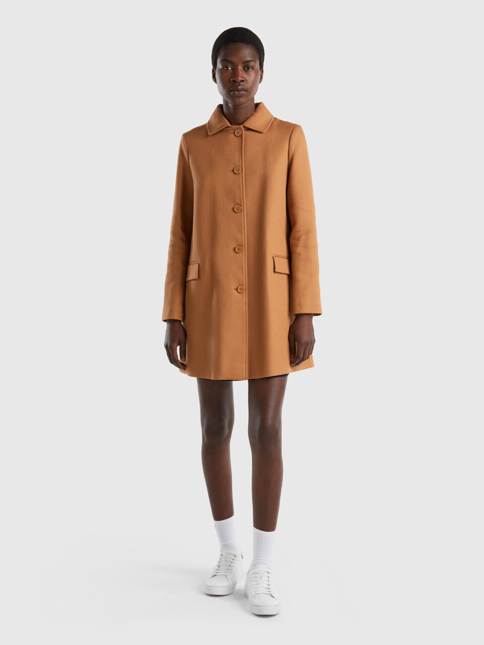 Abrigo Corto Mujer Nueva Colecci n 2024 Benetton