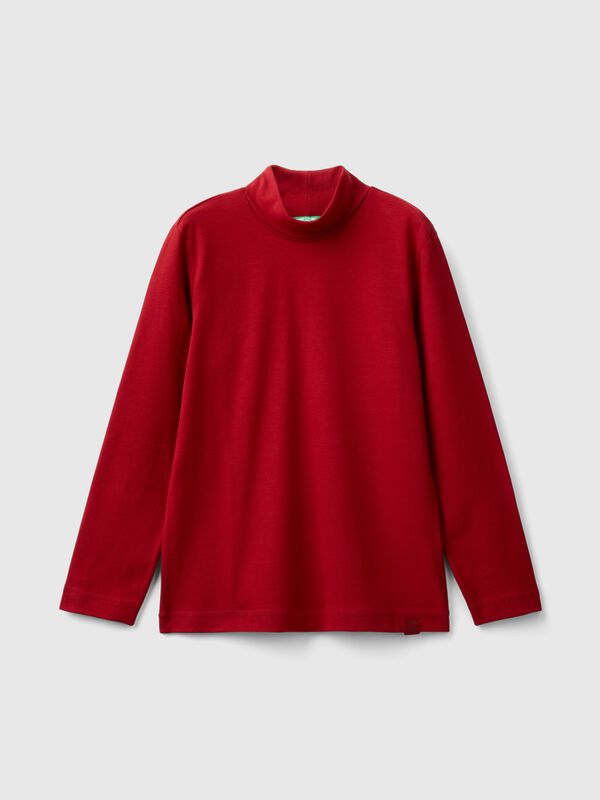 Camiseta de cuello alto y manga larga Niño