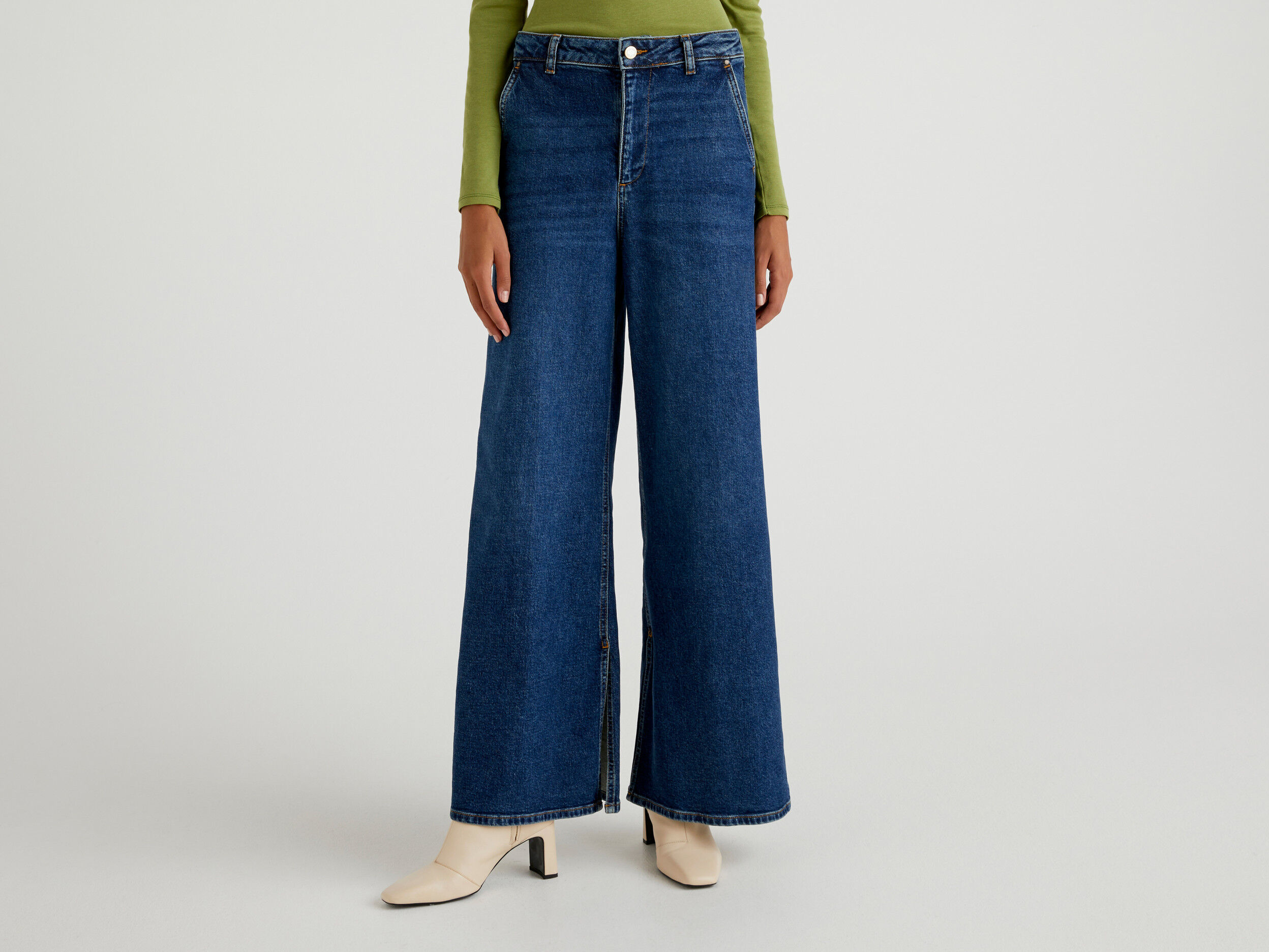 Pantalon palazzo 2025 vaquero