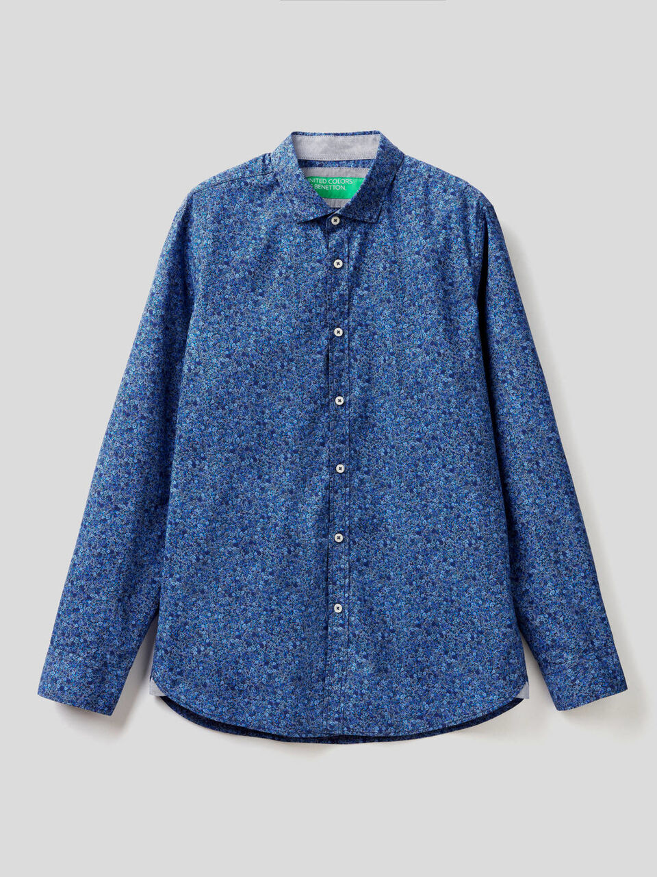 Camisa slim fit estampada image number 1