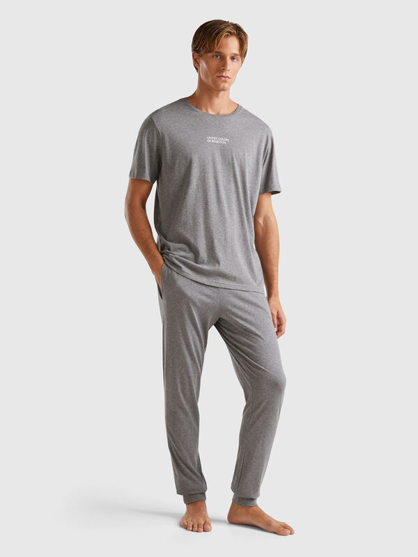 Pantalón con elástico con logotipo Hombre
