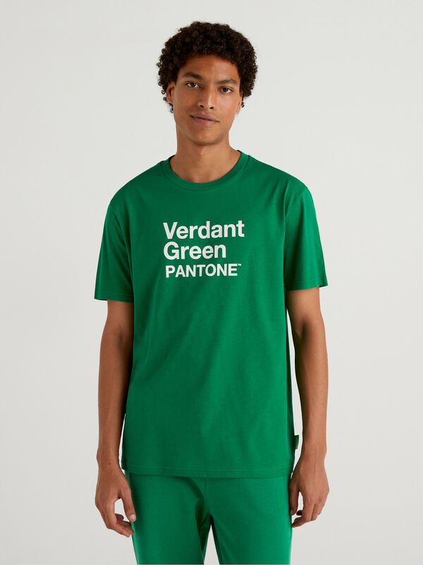 Camiseta verde BenettonxPantone™ Hombre