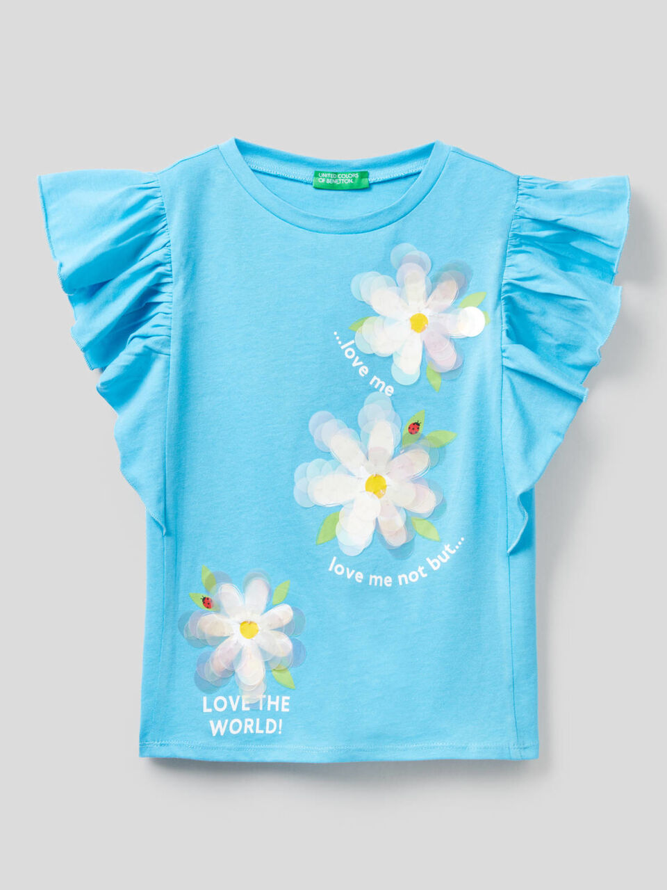 Camiseta con volantes en las mangas image number 1