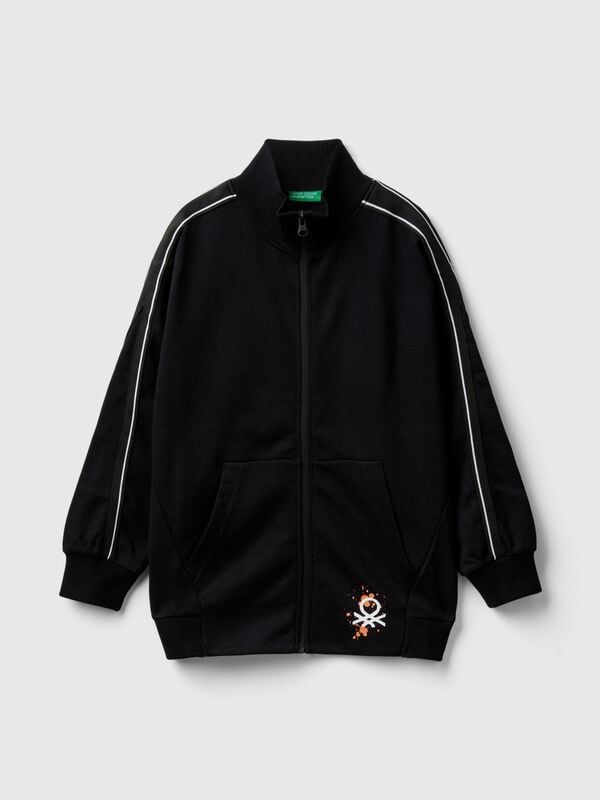 Sudadera de cuello alto con estampado de grafiti Niño