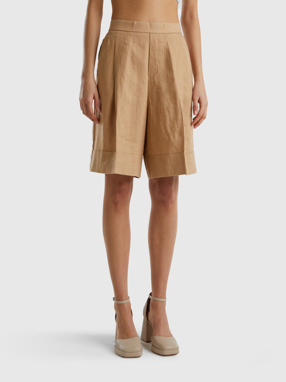 Pantalones cortos top mujer benetton