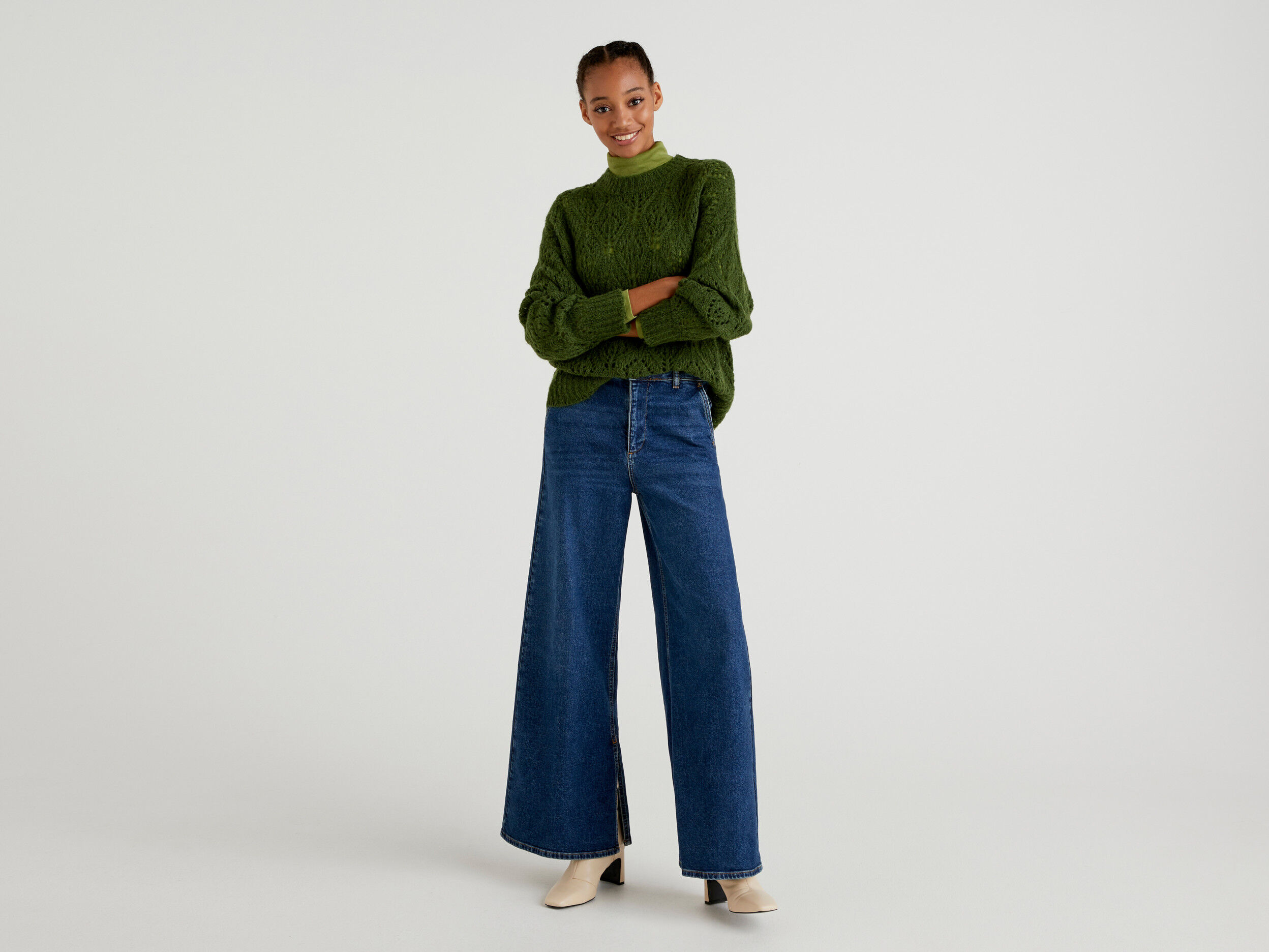 Pantalones on sale vaqueros palazzo