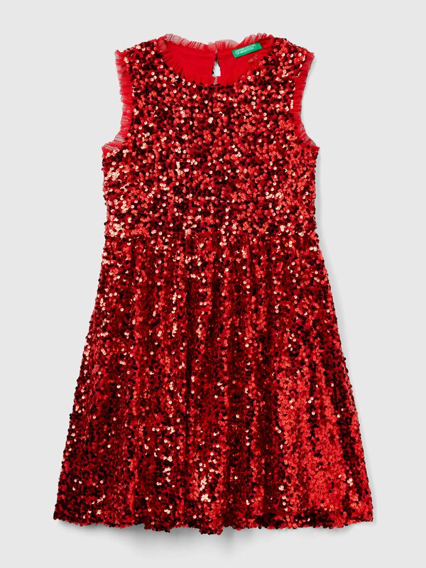 Vestido con lentejuelas Niña