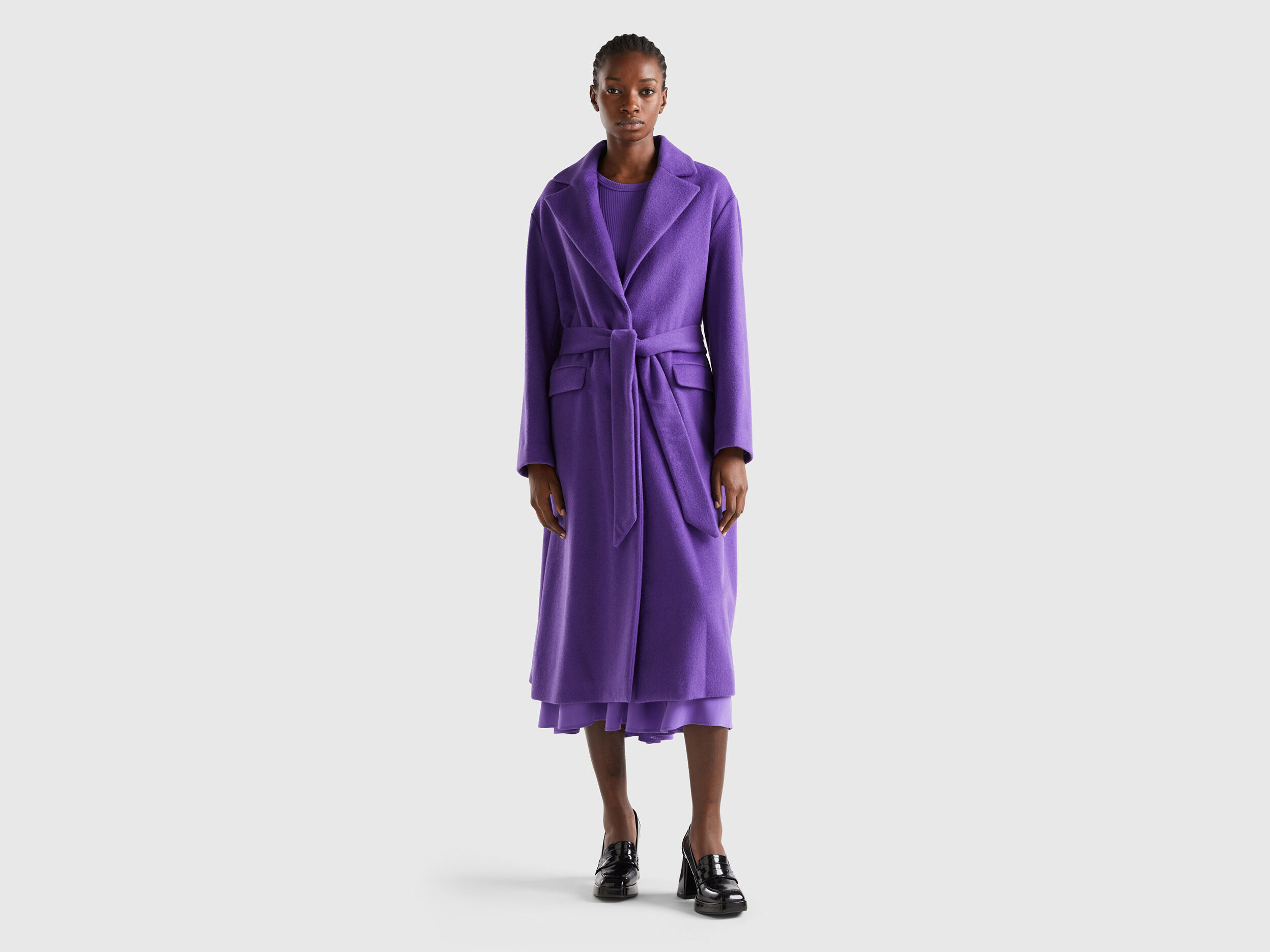 Abrigo mujer morado outlet