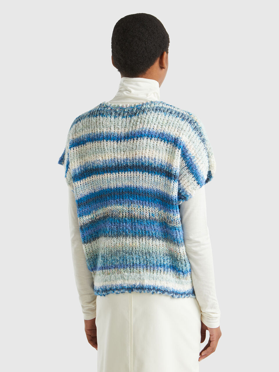 S/L V NECK SWEATER Mujer image number null