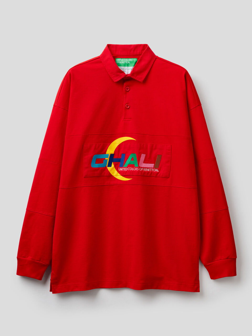 Polo unisex con texto Ghali bordado image number 1