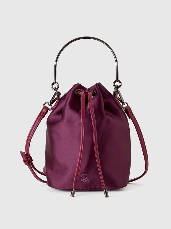 Bolso tipo saco de tejido reciclado Mujer