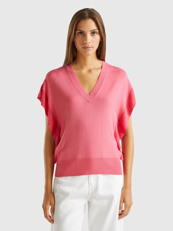 Jersey con drapeado Mujer