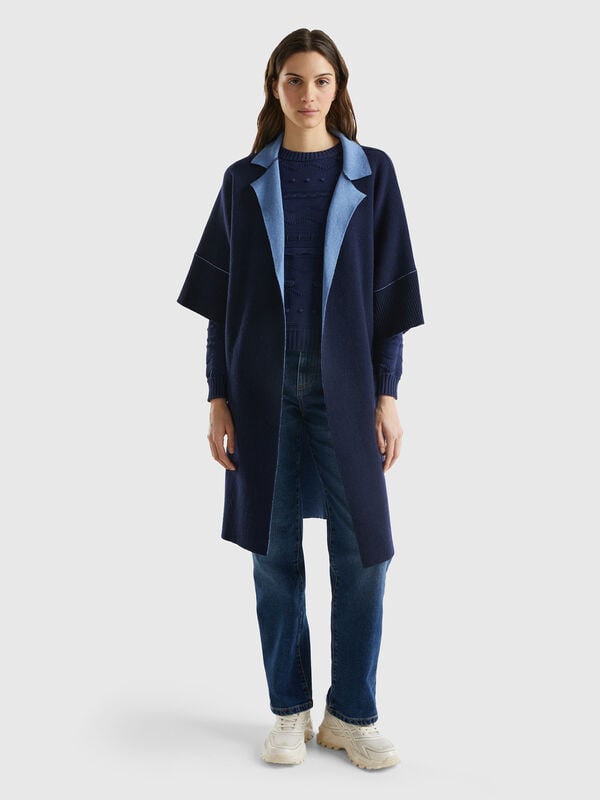 Abrigo abierto reversible Mujer