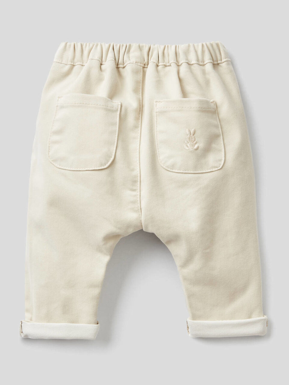 Pantalón de algodón elástico mixto image number 2