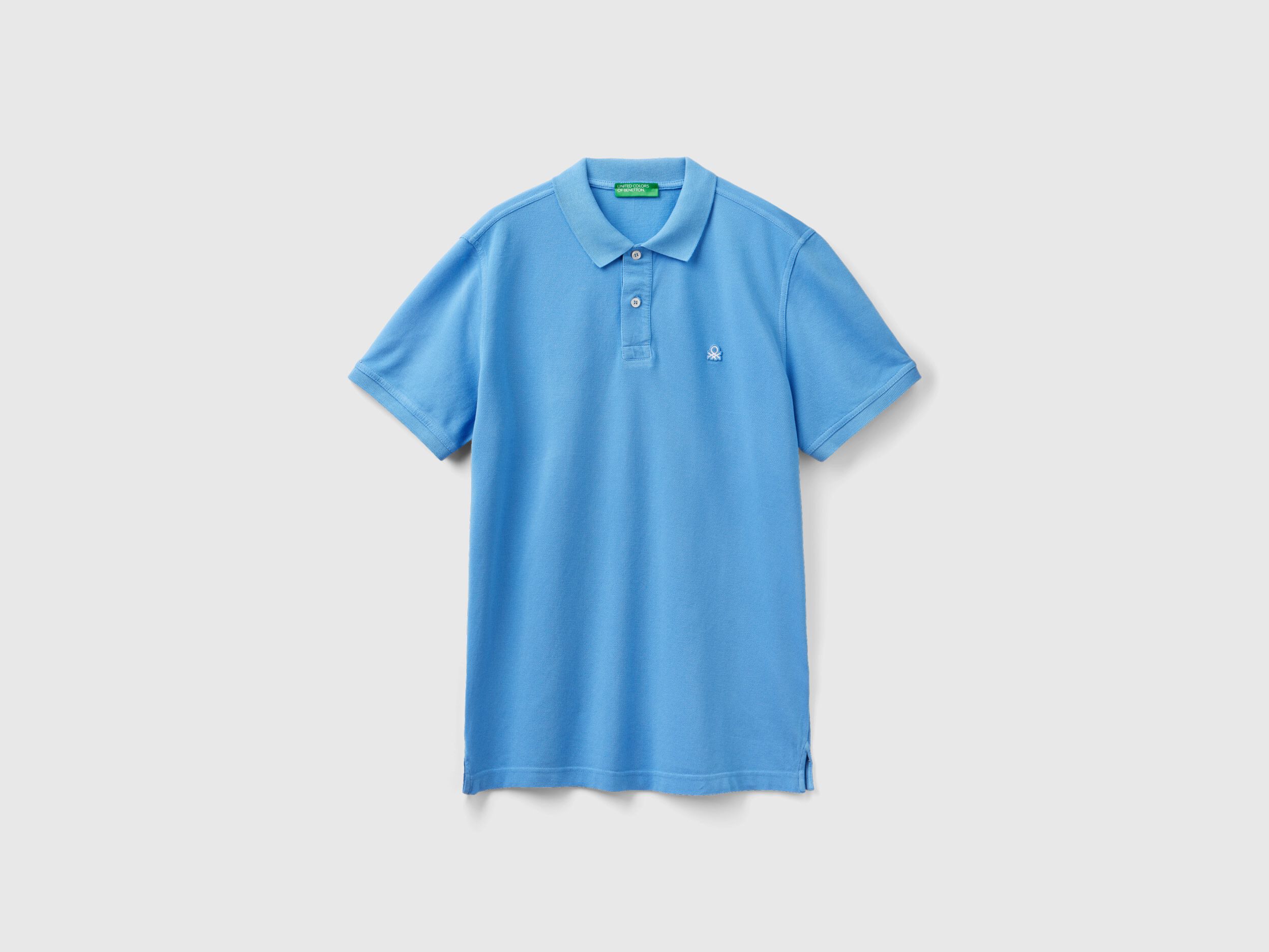 Polo celeste regular fit Celeste Benetton