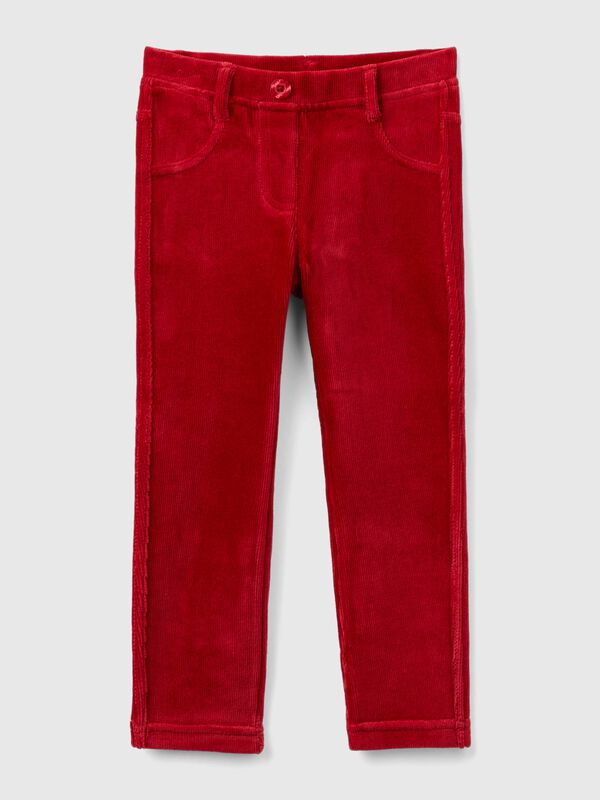 Pantalón de chenilla acanalada Niña