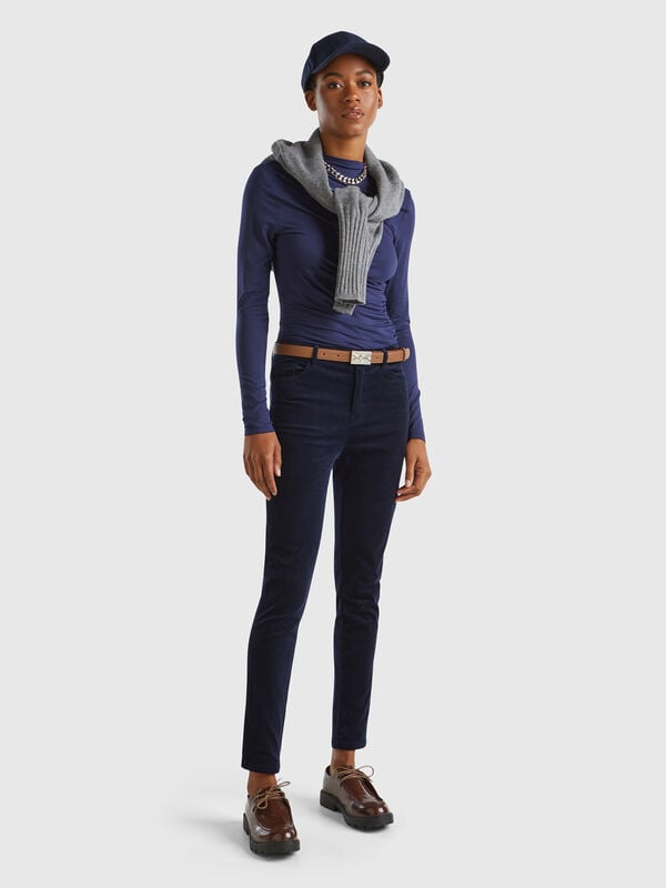 Pantalón de pana de cinco bolsillos Mujer