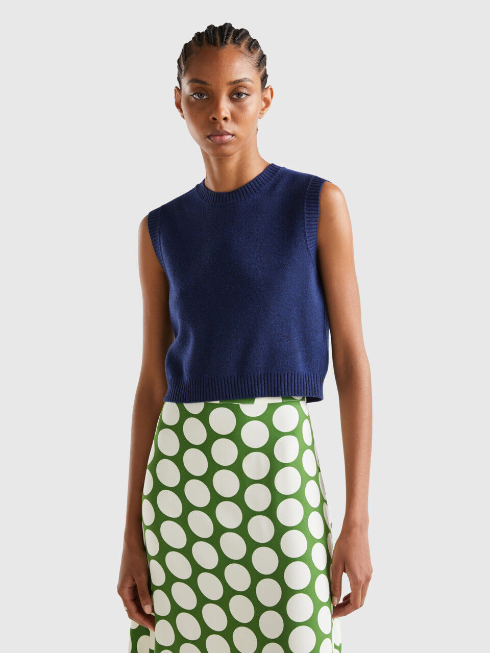 Chalecos Mujer de Punto Nueva Coleccion 2024 Benetton