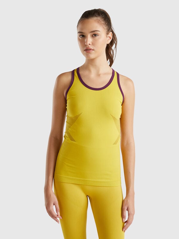 Camiseta de tirantes deportiva sin costuras Mujer