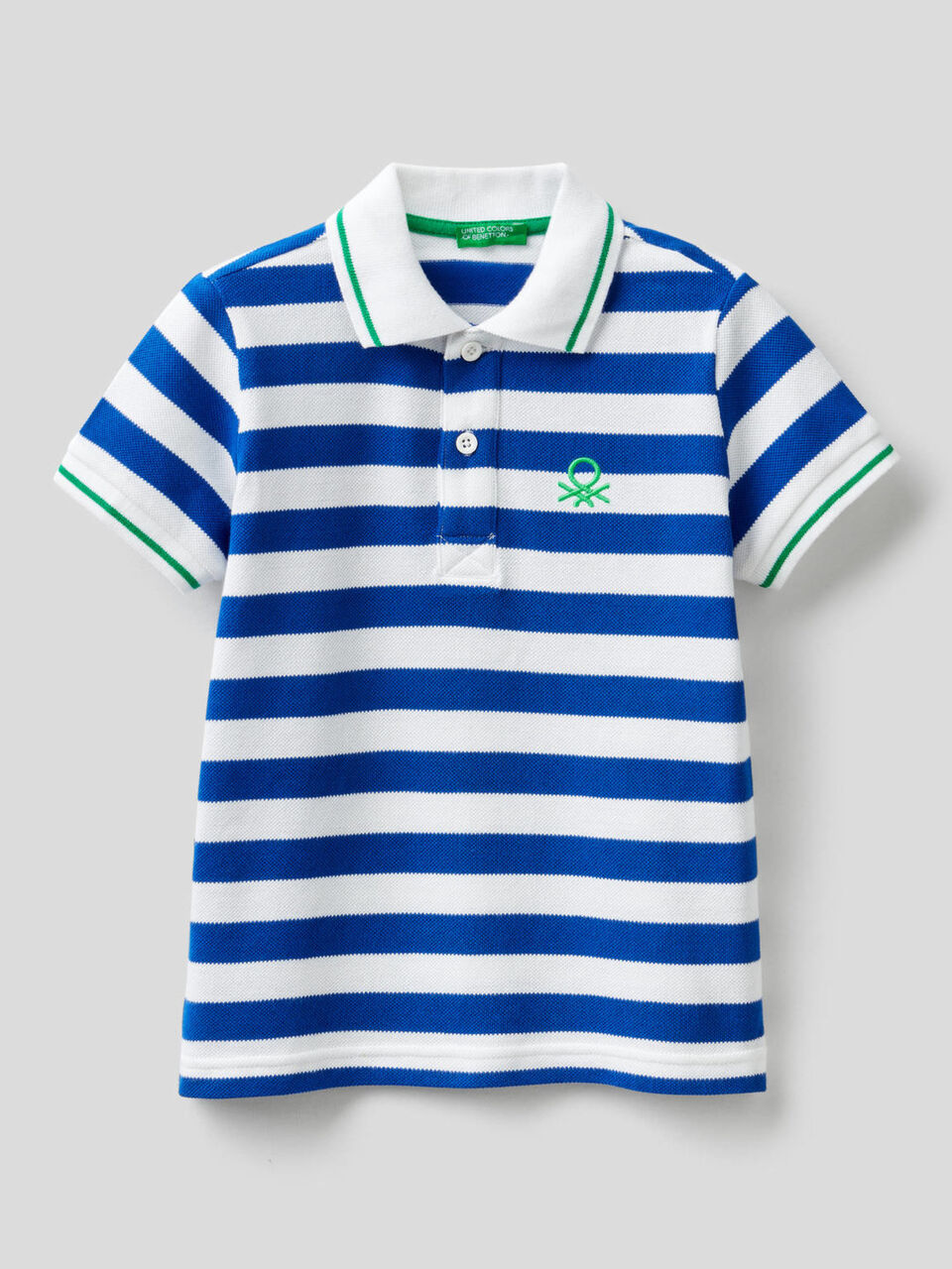 Polo de rayas de 100 % algodón image number 1