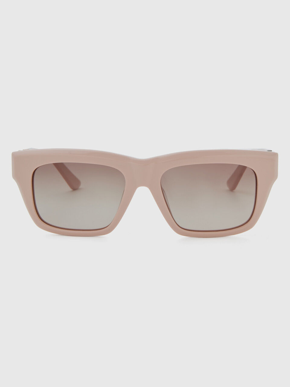 Gafas de sol rectangulares rosa claro