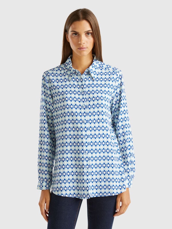 Camisa fantasía en viscosa Mujer