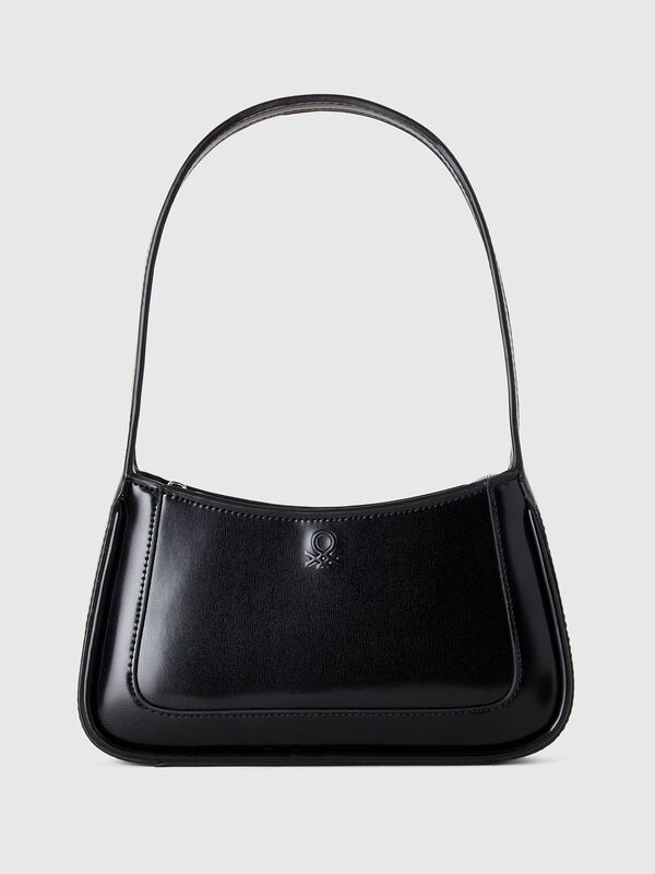 Bolso de hombro de tejido revestido Mujer