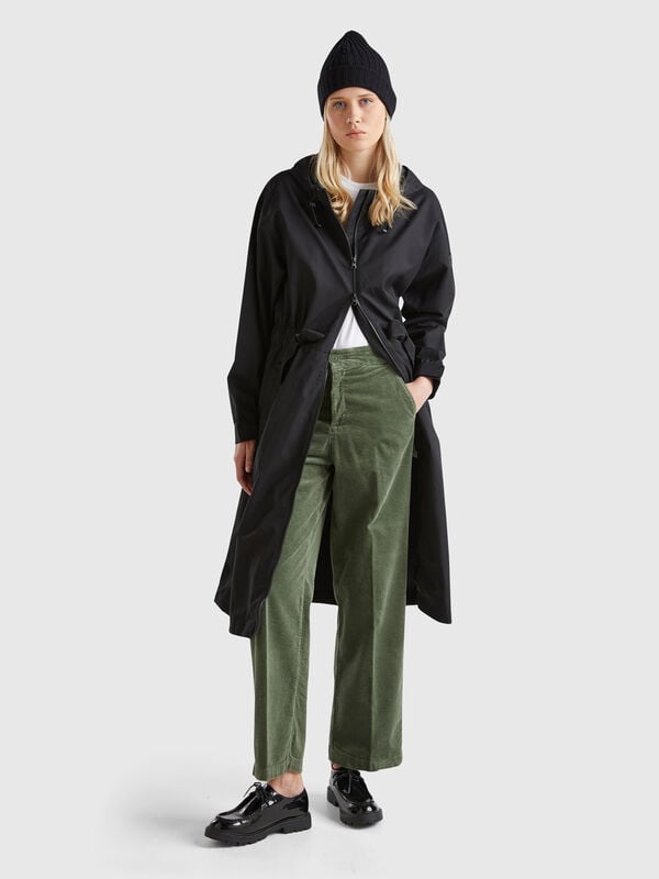 Pantalón amplio de pana Mujer
