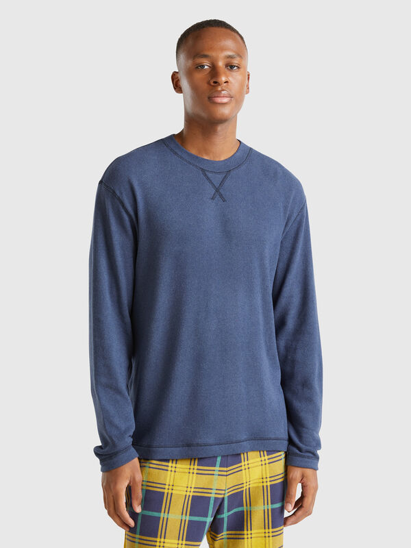 Jersey de algodón elástico cálido Hombre
