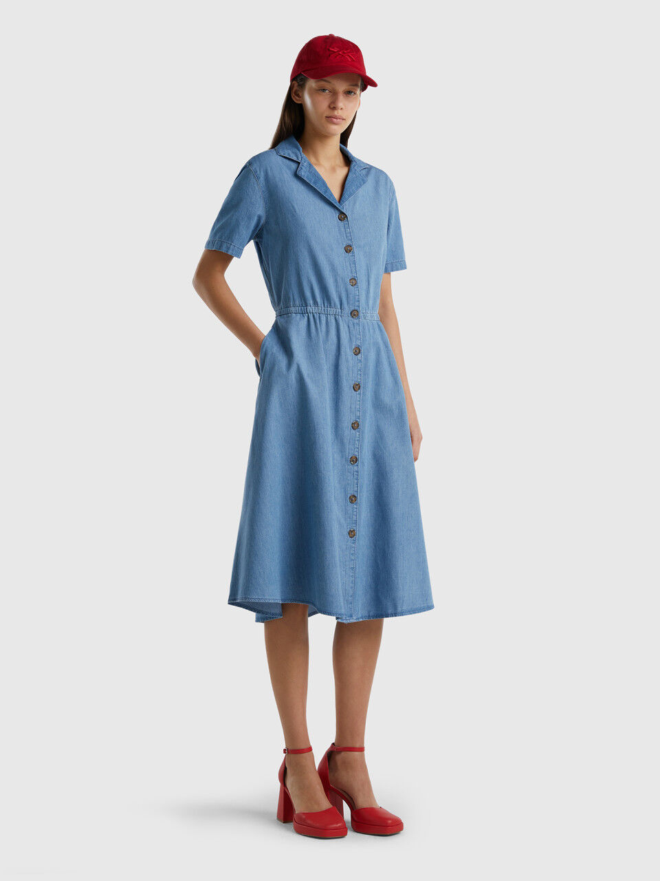 Vestidos largos benetton sales