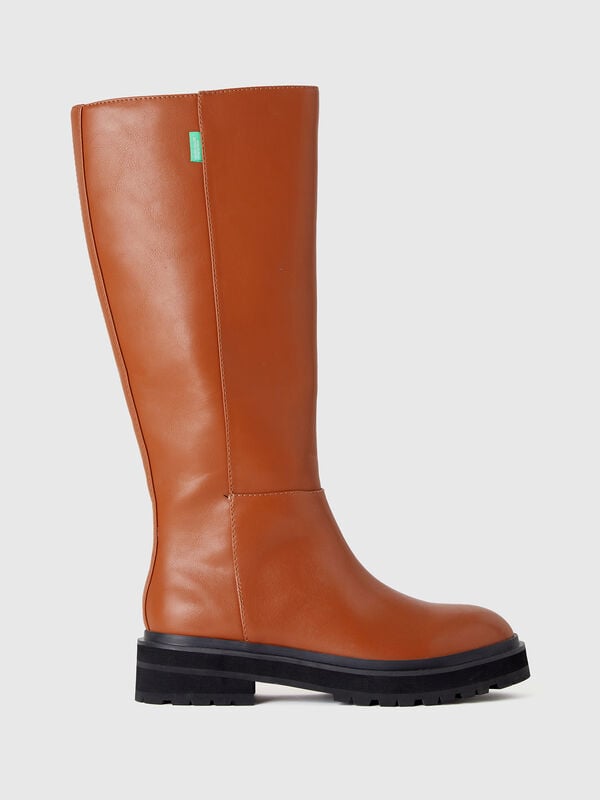 Botas altas de tejido revestido Mujer