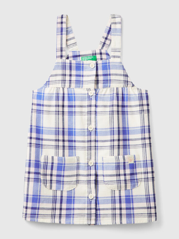 Vestido peto de tartán Niña