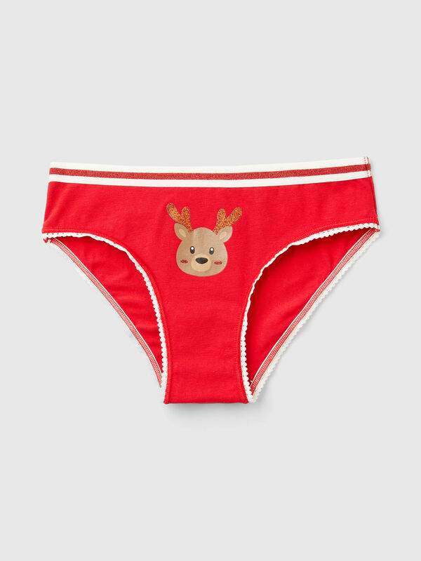 Braguitas estampadas de algodón super stretch Niña