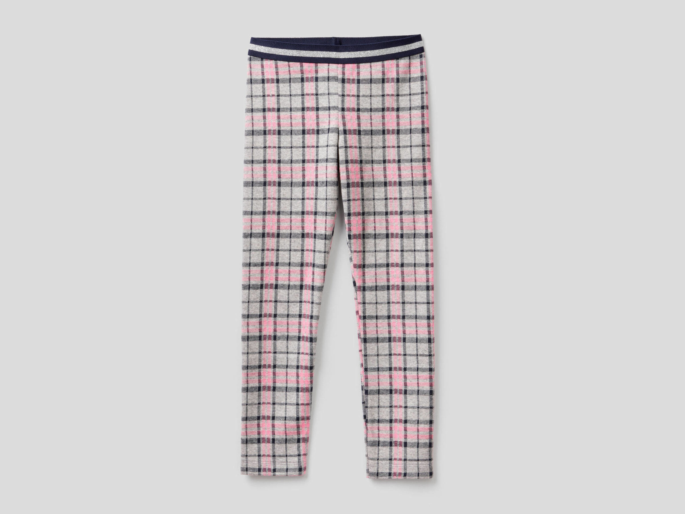Leggings de cuadros elásticos image number null
