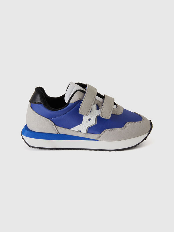 Sneakers de nailon y tela de ante Niño