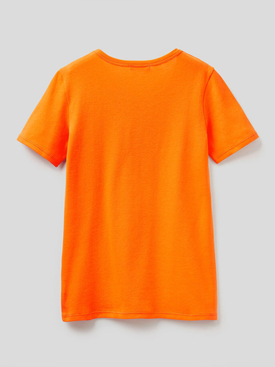 Camiseta de 100 % algodón con estampado de logotipo con glitter image number 2