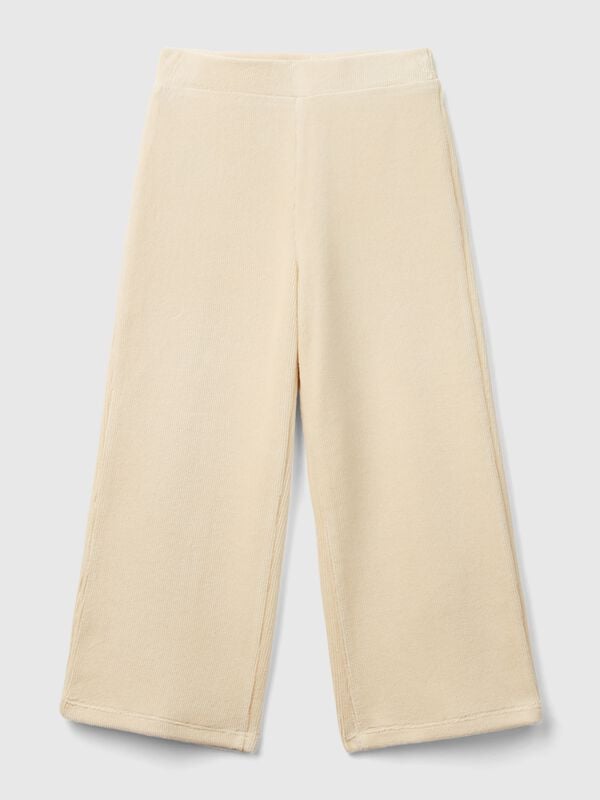Pantalón amplio de chenilla Niña