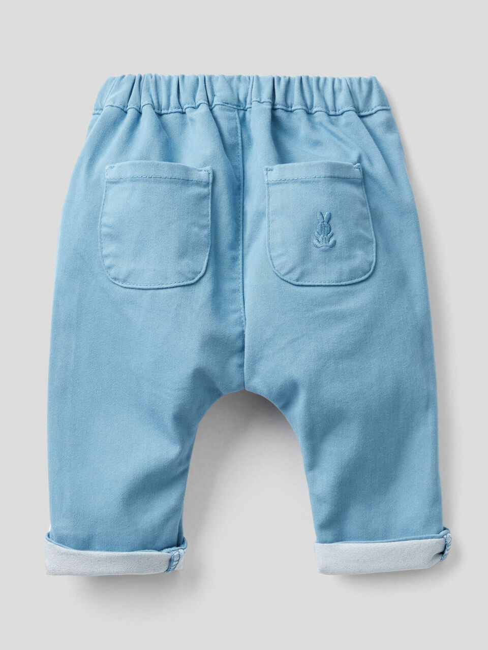 Pantalón de algodón elástico mixto image number 2