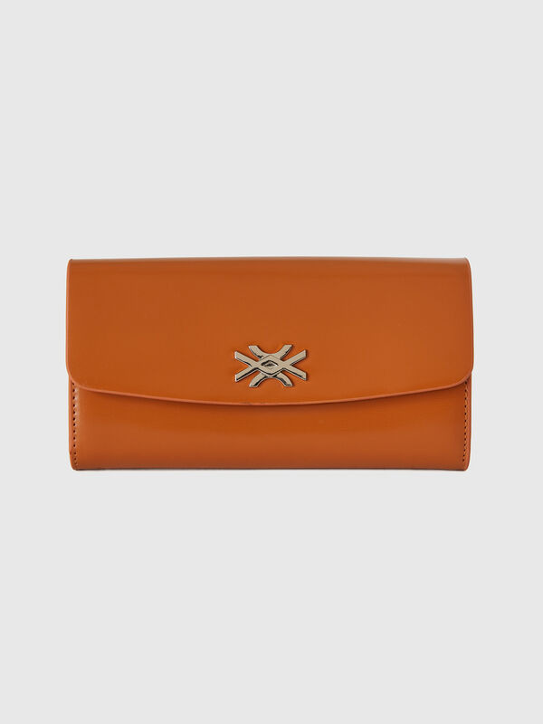 Cartera grande de efecto charol Mujer