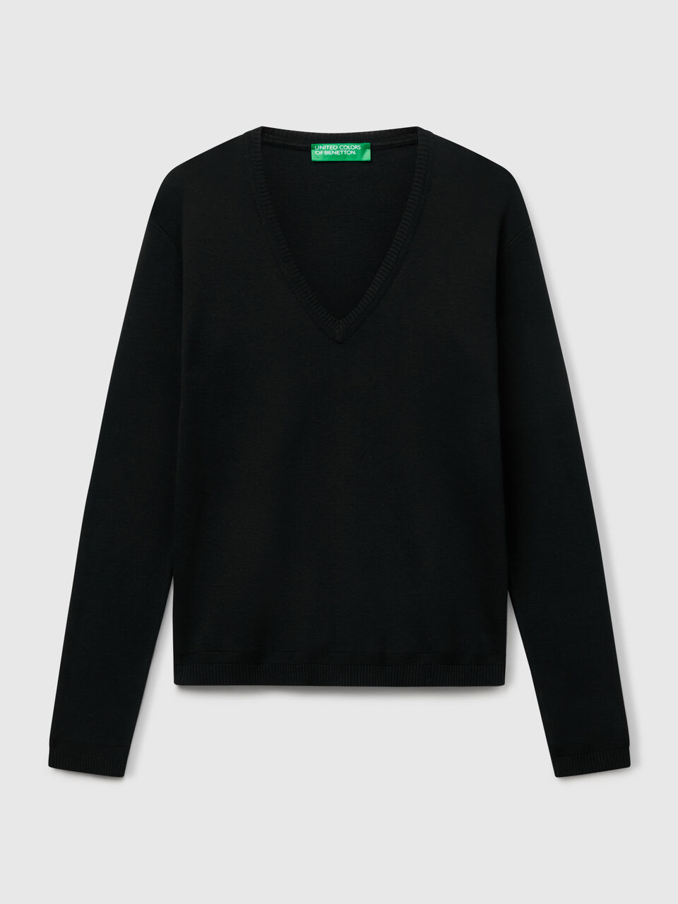 V NECK SWEATER L/S Mujer image number 1