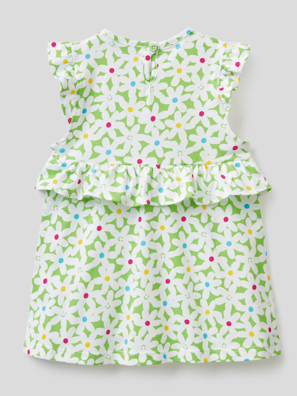 Vestido de 100% algodón con volante image number null