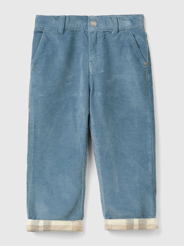 Pantalón de pana con vuelta Niño